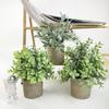 Combinação de venda imperdível da Amazon transfronteiriça Simulação de planta em vaso estilo nórdico mobiliário doméstico Desktop Mini Planta Verde Bonsai