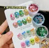 Preço de Liquidação Conjunto de Acessórios para Nail Art: Pérolas, Strass, Tachas de Liga, Resina, Lantejoulas de Concha, Pó de Espelho, Pó de Glitter, Zircônia
