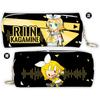 Estuche con Cremallera de Anime Estuche para Lápices Wen Hao Perro Salvaje Hermosa Chica Guerrero Dragon Ball Hombre Motosierra JOJO Qi