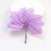 Hojas de imitación, hojas de alambre de colores para bricolaje, hojas de imitación para boda, corona hecha a mano, material, accesorios de hojas, paquete completo