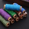 Hilo plano encerado 210D de cuero trenzado 30 m 26 colores hilo encerado para coser a mano color hilo para coser a mano hilo para tejer