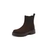 Las nuevas botas de otoño invierno para mujer de acabado mate, botines estilo Martin con tacón medio, botas profesionales 40-42 talla grande, botas de comercio exterior