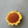 Flor de Tricô Cabeça de Girassol Fio Floco de Neve Pingente Buquê Acessórios de Roupa Flor de Tricô Atacado Flor Artificial Flor Seca