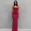 Q21DS653 Vestido feminino europeu e americano 2022 Kardashian skims casual sem mangas cintura alta slim sling