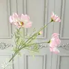 Arreglo floral de 4 cabezas para bodas, con flores de seda, para salón de banquetes, simulación de cosmos, flores falsas.