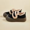 2026 Inverno Novo Estilo Versão Coreana de Tênis Brancos para Estudantes Femininas, Sola Grossa, Aumento de Altura, Sapatos Quentes de Algodão, Casuais Xfh8278