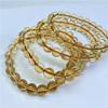 Pulsera de Citrino Natural 6A Importada de Brasil Color Cristal Amarillo Pulsera de Buena Relación Calidad-Precio Otra Natural/Semi