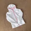 Sudadera con Capucha y Cremallera Grande de Diseño Dulce y Fresco para Mujer, Chaqueta Cardigan Bordada Ajustada para Primavera y Otoño, Petite, Moderna