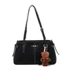 Bolso Boston Simple Retro Estilo Coreano para Mujer 2025 Invierno Nuevo Estilo de Moda Casual para Hombro o Axila