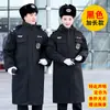 Abrigo de seguridad invierno hombre engrosado y alargado multifuncional a prueba de frío para servicio ropa de trabajo de seguridad invierno chaqueta acolchada de algodón venta al por mayor