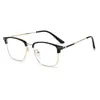 Gafas para Miopía Estilo Nuevo 2025 para Hombres, Monturas de Gafas de Alta Gama Anti Luz Azul, Monturas de Ceja Metálicas Fashionables de Tr90 para Mujeres