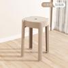 Taburete de plástico apilable para el hogar, taburete grueso de molino de viento, apilable, moderno y sencillo, mesa de comedor, banco alto, silla redonda tipo torbellino.