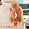 Caja de pañuelos de peluche personalizada por el fabricante para coche, caja de pañuelos colgante en el respaldo del asiento del coche, accesorios creativos para el interior del coche