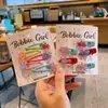 Lindo Pasador de Pelo Infantil con Bloques de Color de Corazón y Estrella Versátil Dibujos Animados Pasador No Dañino Niña Dulce Pinza Lateral Pinza Superior