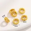 Novo Estilo Chinês Banhado a Cobre Ouro Real Contas de Gota de Óleo Espaçador Pingente Geométrico Dourado Antigo Pulseira Charme Acessórios de Joias DIY