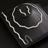 Artículos Calientes de Moda Europea y Americana: Collar y Pendientes con Forma de Ola Brillante de Diamantes Completos Transfronterizos, Set de Collar de Noche Nupcial de Lujo Ligero