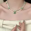 Colar Camadas Estrela do Mar Doce Contas de Arroz Estilo Férias na Praia Tendência de Moda Europeia e Americana Transfronteiriça Versátil