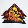 Nuevo vestido de hip hop de Halloween europeo y americano con diseño cuadrado de llama de poliéster, fabricantes de deportes al aire libre callejeros, pañuelo para la cabeza al por mayor