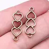 24x 8mm 0.7g multicolor Joias de comércio exterior Europa e Estados Unidos quente coração de amor conector de amor oco