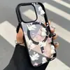 Adequado para iPhone 18 Promax Estojo Magnético de Acrílico Fosco com Laço Gatinho 16 Nicho Anti-Queda