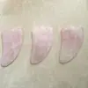 Suministros del Fabricante Tabla Raspadora en Forma de Corazón de Jade de Cristal Rosa, Rodillo de Jade Aventurina Xiuyan, Bolígrafo de Acupresión, Tabla Raspadora de Cristal