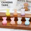 Dibujos Animados Estéreo DIY Pequeños Adornos Mini Juguetes Juguetes de Oso Nuevos Más Vendidos Dibujos Animados Oso Rosa Cebolla Pequeña Galvanizado