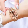 Binbang Reloj Cuadrado Pequeño para Mujer Resistente al Agua Moda Casual Reloj de Cuarzo Transmisión en Vivo Comercio Exterior Popular Reloj de Pulsera Venta al por Mayor