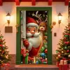 2026 Nuevas Cortinas Decorativas Navideñas Transfronterizas para Puerta Telón de Fondo para Festivales al Aire Libre Suministros de Decoración para Eventos Venta al por Mayor Personalizada