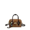 Bolso de mano Boston de gamuza vintage transfronterizo para mujer, nuevo bolso nicho de alta moda tipo almohada, bolso de hombro y bandolera
