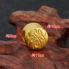 Accesorios de cobre con diseño de dragón de Vietnam Gold DIY hechos a mano, imitación de oro duro 3D, accesorios de cuerda de mano para hombres, venta al por mayor transfronteriza