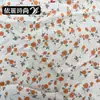 Tela Estampada Floral Pequeña Naranja Pastoral, Tela 100% Poliéster para Vestidos de Mujer y Niños, Tirantes, Cojines, Gomas para el Cabello