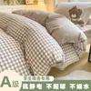 Juego de ropa de cama de tres piezas 100% algodón para dormitorio estudiantil Clase A con núcleo de edredón de algodón, juego de seis piezas para litera individual de dormitorio de algodón puro