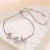 Pulsera de Diamantes de Imitación y Circonita con Brillo Flash de Lujo Ligero Transfronteriza para Mujer, Pulsera Versátil Exquisita de Gama Alta, Pulsera Ajustable Extraíble