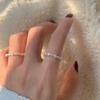 Anillo de Perla Elegante Ultra Fino de 3 mm de Amazon, Anillo Versátil Minimalista con Perlas Barrocas