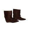 22610-1 Botas Casuales de Moda Retro Estilo Francés de Piel Genuina, Gamuza Suave y Cómodas