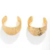 Pulseira de metal dourado simples e irregular, moda transfronteiriça europeia e americana, adequada para mulheres usarem nas férias, atacado