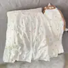 Producto estrella de transmisión en vivo de TikTok: Pijama de mujer para primavera y otoño, algodón nube de manga larga y pantalón largo, conjunto de ropa de casa para mujer estilo crema con dibujos animados