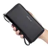 Nova Carteira Longa Masculina de Negócios Atmosfera Casual Jovem Estudante Carteira para Celular Carteira Clutch Clutch Clutch Bolsa Clutch