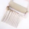 Conjunto de Pincéis de Maquiagem Portátil Flor de Pessegueiro com 13 Peças, Pincéis para Sombra, Blush, Contorno, Conjunto Completo de Pincéis, Atacado Transfronteiriço, Dropshipping