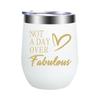 Taza Térmica de 12 oz, Linda Taza de Café de Acero Inoxidable 304, Regalo para Mujeres, Vaso para Hielo de 20 oz, Copa de Vino Tinto, Logo Personalizado