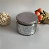 Vaso para Vela de 120ml Vacío de Vidrio DIY Pequeño Relieve Portavela con Tapa de Metal Patrón Botella Electrochapada Cielo Estrellado Botella de Vidrio Hecha a Mano