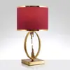 Abajur de mesa para casamento, abajur de cabeceira para quarto, lâmpada eterna de casamento, presente de dote vermelho duradouro, lâmpada festiva, abajur de mesa de luxo leve