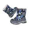Botas de Neve Cano Alto para Meninas com Lã Nova Inverno 2025 Sapatos de Algodão Grandes para Crianças Meninas Botas de Algodão Espessas para Crianças Maiores