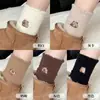 Meias Peludas para Mulheres, Meias de Cano Médio para Outono e Inverno, Meias Grossas Quentes para Casa, Meias Longas de Dormir Maternidade em Veludo Faux Mink, Meias Longas de Inverno Femininas