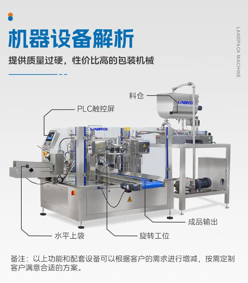 LD-8200(开拉链装置)+双头液体灌装机+酱料+彩霞-详