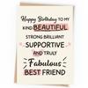 Explosiones de tarjetas de felicitación transfronterizas de Amazon, tarjetas de felicitación de cumpleaños para amigos, tarjetas de felicitación divertidas, tarjetas de felicitación con texto divertido y dibujos animados.