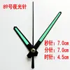 Manecillas luminosas negras y doradas para punto de cruz DIY, manecillas de reloj de metal, reloj de cuarzo hecho a mano, accesorios para reloj de pared