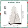 MZ1324-1330 Enfeite Brilhante de Árvore de Natal Enfeite de Madeira com Luz LED de Natal Enfeite de Mesa Festivo