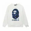 Marca de moda transfronteriza de comercio exterior BAPE sudadera con capucha de punto para hombre, otoño e invierno, manga larga, estampado de letras, holgada, cuello redondo