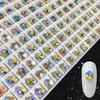 Accesorios para uñas mini flor de ciruelo diamante fondo puntiagudo Cristal de lujo Super Flash polen de cinco hojas Luz de luna accesorios para uñas hechos a mano